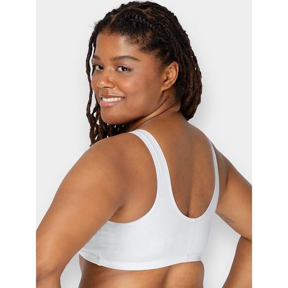 3 Pcs Fruit of the Loom Front Closure Cotton Bra Size 42 - Picture 3 of 8